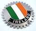 Ireland Grille Badge for car Truck Grill Mount Irish Flag Metal Chrome Plated