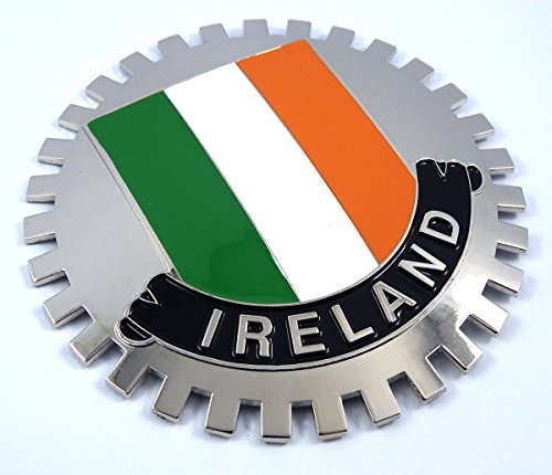 Insignia de Irlanda para Rejilla de Coche en Metal Cromado 1