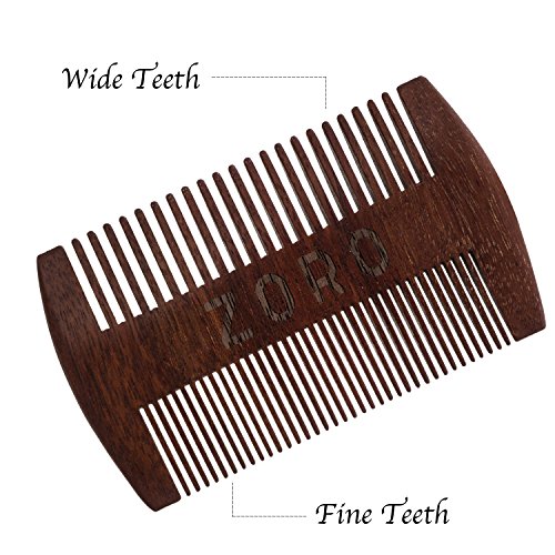 Beard Brush And Comb Set For Men - Premium Handmade Grooming Set - Elegant Box And Cotton Bag - Horsehair Bristled Brush And Double-Sided Aromatic Wooden Comb - Perfect Kit For Home Or Travel #TOP5