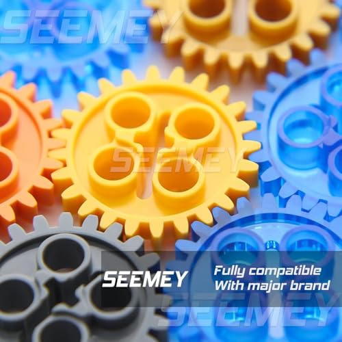 Image of SEEMEY 184PCS Gear and Axle Set Compatible with Lego Technical-Parts