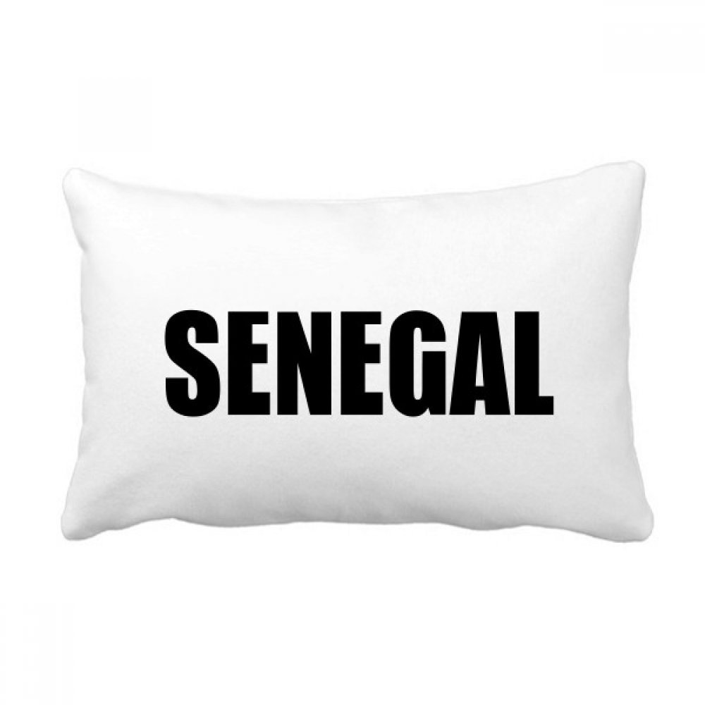 Coussin Sénégal noir oreiller lombaire multicolore 16x24 housse et insert pour décoration canapé