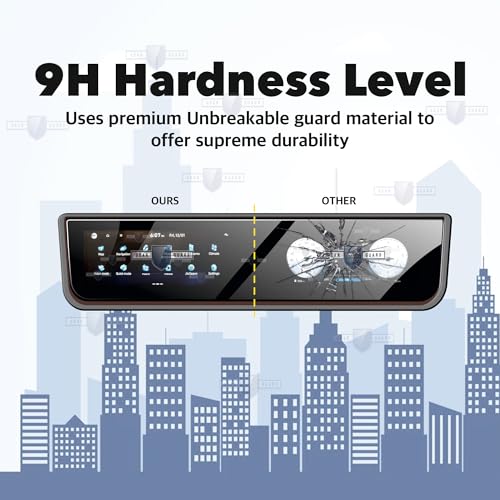Image of LF Touch Screen Guard For Hyundai Creta 2024 Car Accessories Full Screen 8 inch INCH Infotainment System Protector with 10.25inch INSTRUMENT CLUSTER - Matte