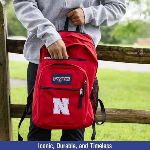 JanSport NCAA Officially Licensed Backpack, Penn State Nittany Lions, Big Student with Padded 15-Inch Laptop Sleeve, 2 Compartment Computer Bag with Bottle Pocket & Haul Handle, Book Rucksack, Navy4