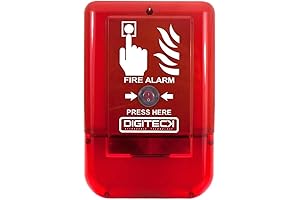DIGITECK Plug&Play Site Alert Battery Operated Interlinkable Fire Alarm System LED Strobe...
