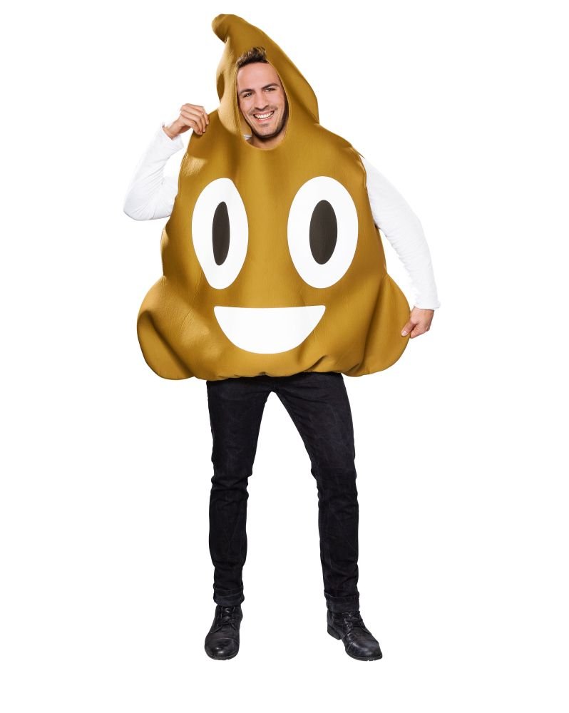 Festartikel-Müller-Überwurf Emoticon Manta, dibujo animado, color marrón, talla única Fyasa_706428-T04