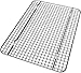 Hamilton Housewares Stainless Steel Cooling Rack - Heavy Duty and Oven Safe, Good for Cooling, Baking and Roasting - Perfect for Cookies, Cakes & More - Fits Perfectly in Quarter Sheet Pan(8.5