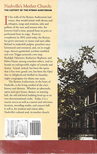 Nashville's Mother Church: The History of the R... 0963301004 Book Cover
