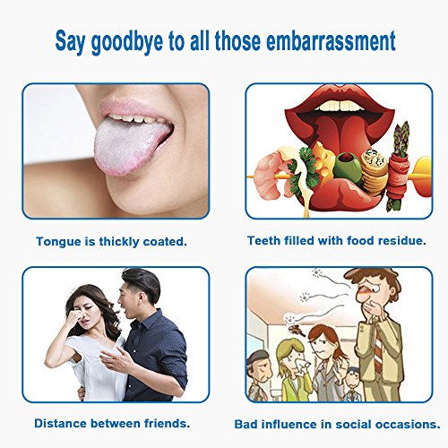Qudai 2 Pcs Trie Scraper Oral Tongue Cleaner Boca Língua Escova de limpeza Fresh Breath Maker Oral H