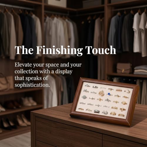 Dzrige Wood Ring Tray Case with 30-Slot Holder Organizer for Jewelry Display — view 2