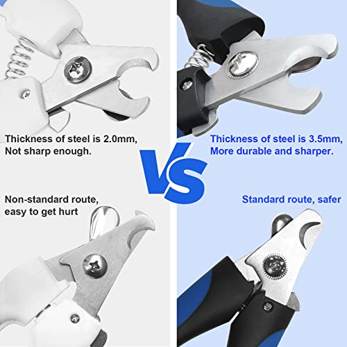 Lexflext Dog Nail Trimmers-With Safety Guard To Avoid Over-Dog Nail Trimmers-Cat Nail Clipper-Nail Clippers For Dogs-Pet Nail Clippers-Dog Nail Clippers For Large Dogs-Dog Toenail Clippers(Blue) #TOP3