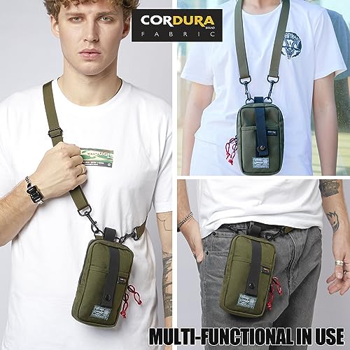 Rough Enough Small Crossbody Bag For Men Cell Phone Man Purse Shoulder Bag Tactical Pouch Sling #TOP1