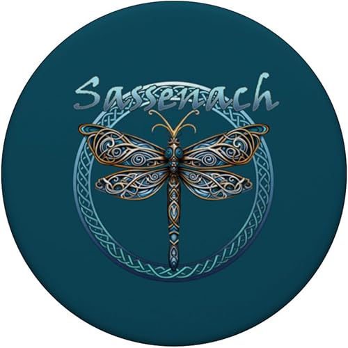Miniatura 3 de Sassenach PopSockets PopGrip estándar de libélula gaélica escocesa