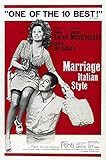 Posterazzi Marriage Italian Style (Aka Matrimonio All'Italiana) Us Sophia Loren Marcello Mastroianni...