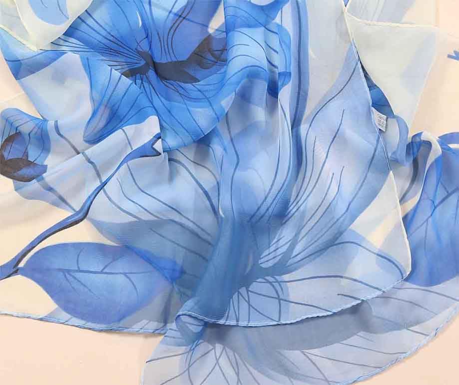 Scarfs for Women Lightweight Chiffon Scarf Fashion Print Floral Scarves Headscarf3