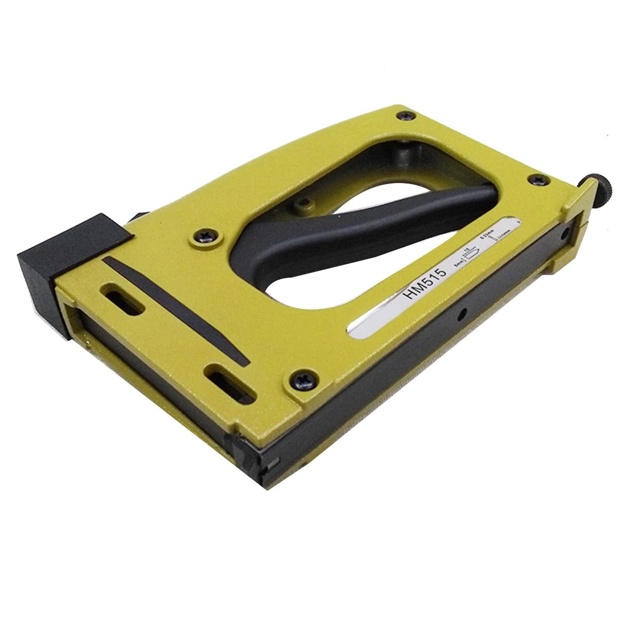 1 pieza de metal amarillo grapadora industrial arte foto grapadora portátil herramienta de de seguimiento de uñas