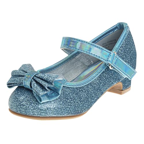 Image of Josmo Girls Sparkly Dress Bow Sandals - Formal Party Wear Shoes