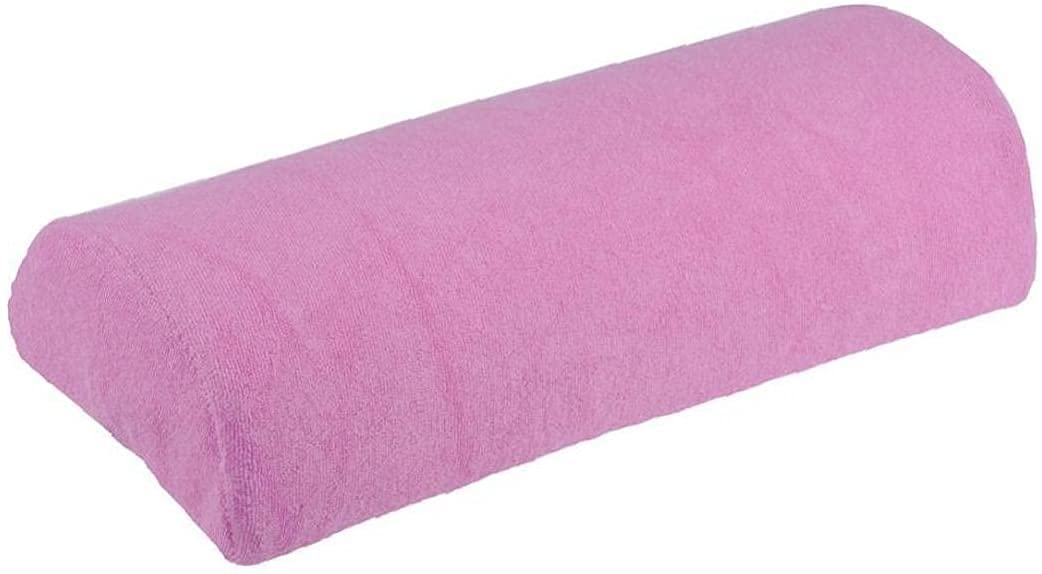 U-K Cuscino per mani per nail art, morbido cuscino in spugna - Set da tavolo per nail art - Supporto per bracciolo rimovibile, lavabile, supporto per manicure, trucchi (rosa) design carino