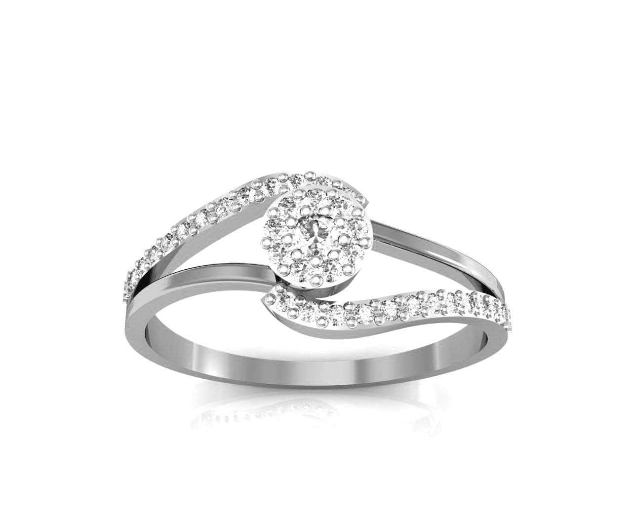 avsar 14k (585) White Gold Ring-picture-28
