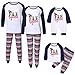 Produktbild Holeider Weihnachten Pyjama Familie Schlafanzug Mutter Vater Kind Schlafanzüge Langarm Baumwolle Tops + Hosen Pyjama Set Weihnachts Nachtwäsche Nachthemd Homewear Outfit