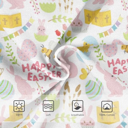 Boys' Exclusive Briefs Toddler Underwear 95% Combed Cotton Boxerbriefs 2T Easter Bunny and Text Pattern 873