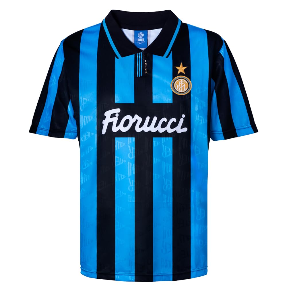 Score Draw Retro Inter Milan 1992 Home Shirt Blue/Black Men's