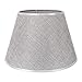 Produktbild DULEE  12" Einfache Tischleuchten Lampenschirm Nachttisch Lampenschirm Wandleuchte Lampenschirme,Grau (Top) 18*(Height) 20cm*(Bottom) 30cm