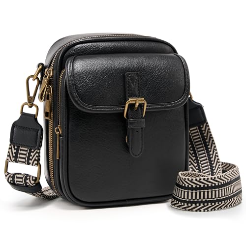 Image of Small Crossbody Bag for Women with Card Slots Vegan Leather Messenger Bag Men Wallet, Cross Body Anti-theft Shoulder Purse