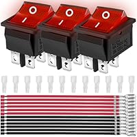 Amazon.co.jp: MKBKLLJY 4PCS ロッカートグルスイッチ AC 16A