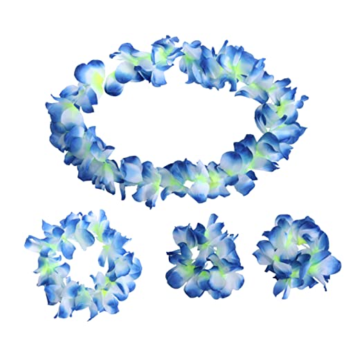 Totority セット ハイビスカス レイ ハイビスカス 髪飾り レイ 花輪 フラダンス レイ Hawaiian Decoration フラ レイ Hawaiian Lei フラワーレイ 花 レイ