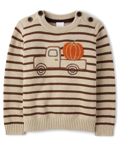 Gymboree Boys' and Toddler Embroidered Pullover Sweater