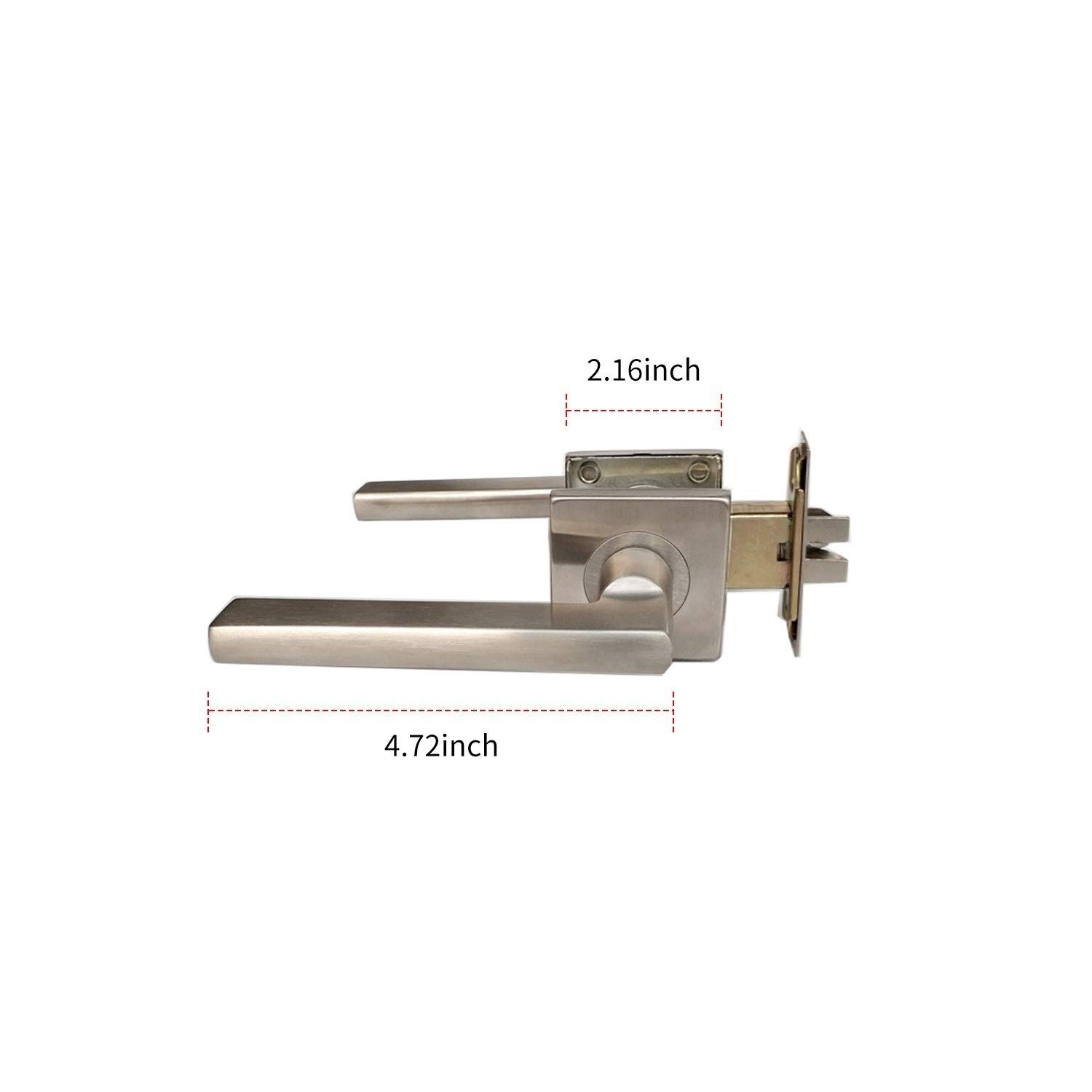 Zestaw zamków do drzwi do łazienki zapewniający prywatność do wewnętrznych drzwi domowych Keyless Heavy Duty Klamka do drzwi do sypialni