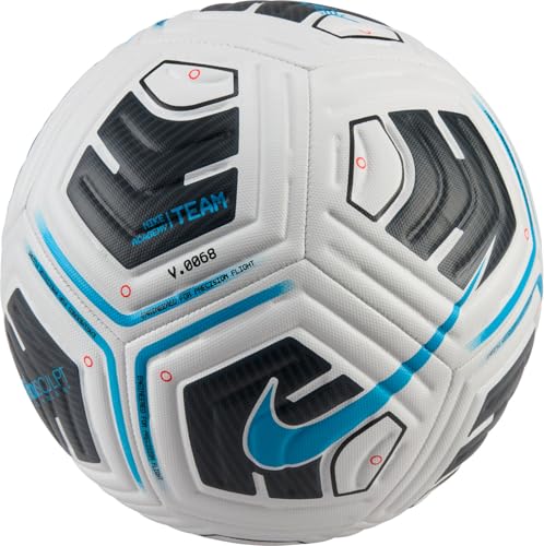 Nike FZ7540-102 NK ACADEMY - TEAM - FA24 Recreational soccer ball Unisex WHITE/BLACK/LT BLUE FURY Size 52
