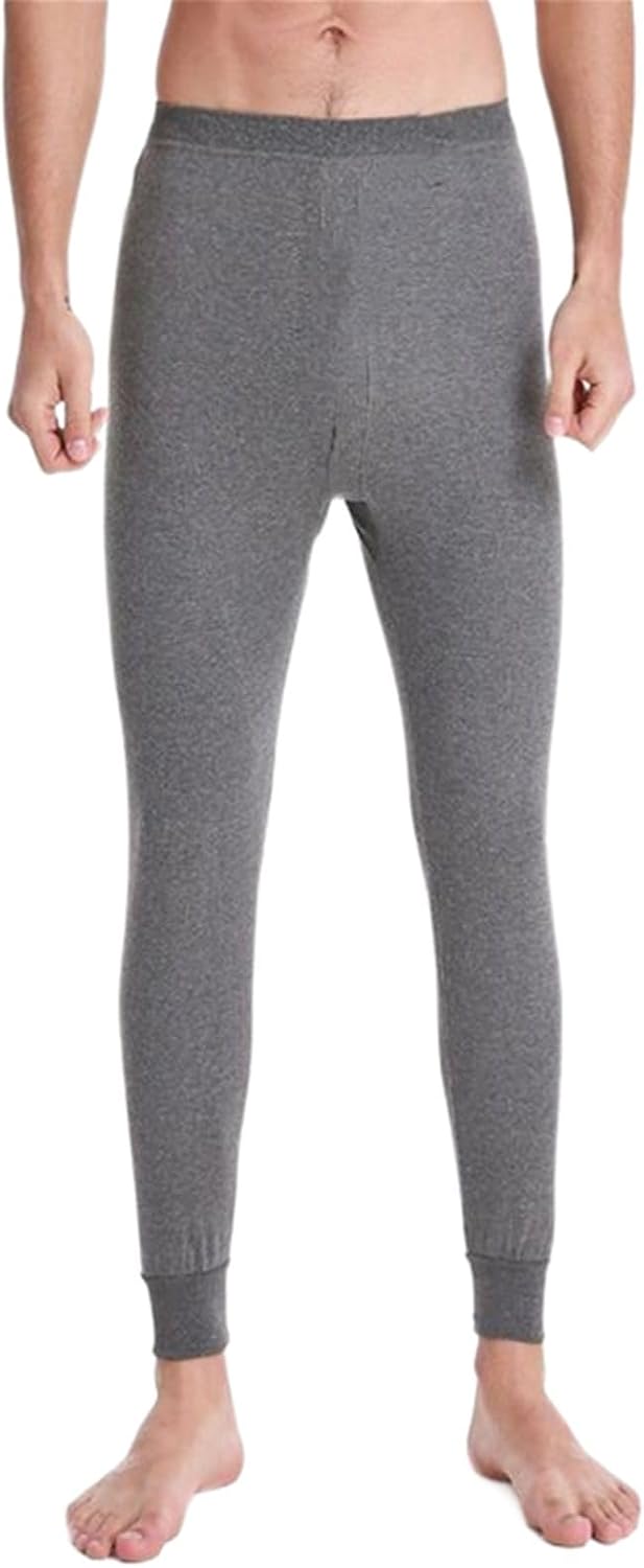 Men's Loose High-Waist Autumn and Spring Cotton Wool Pants for Men's Bottoms Warmth