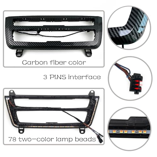 Lámpara LED ambiental para aire acondicionado interior BMW 3 4 Series miniatura 5