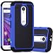 Moto G (3rd Gen) Case, LK [Shock Absorption] Hybrid Dual Layer Armor Defender Protective Case Cover for Motorola Moto G 3rd Generation 2015 (Blue)