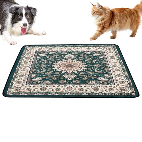 Empapadores para Perros,Alfombrilla Antideslizante de Absorción Rápida 50 x 50 cm | Empapadores Absorbentes Reutilizables y Lavables - para Arenero Gato Transportín Viaje Hogar Sofá Jaula Suelo