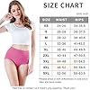 wirarpa-Womens-High-Waisted-Cotton-Underwear-Ladies-Soft-Full-Briefs-Panties-Multipack wirarpa Women's 4 Pack Cotton Underwear High Waisted Briefs Ladies Panties Underpants Green Orange Red Purple X-Small