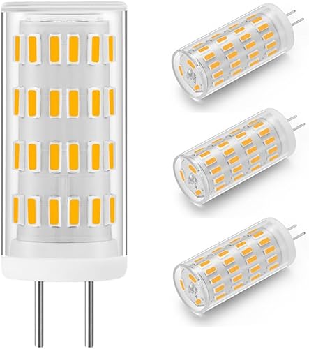 Yosenmi Bombilla LED GY6.35, CACC 12V-24V, 4W (equivalente a bombilla halógena de 40 W), blanco cálido 3000 K, base bi-pin tipo JC, no regulable,