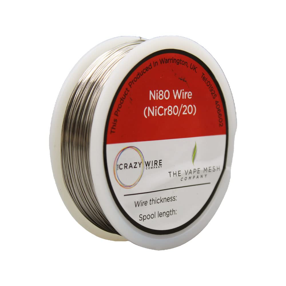 Nichrome Wire Ni80 Resistance Round Wire | 0.5mm (24 AWG) (50 Metre Spool)