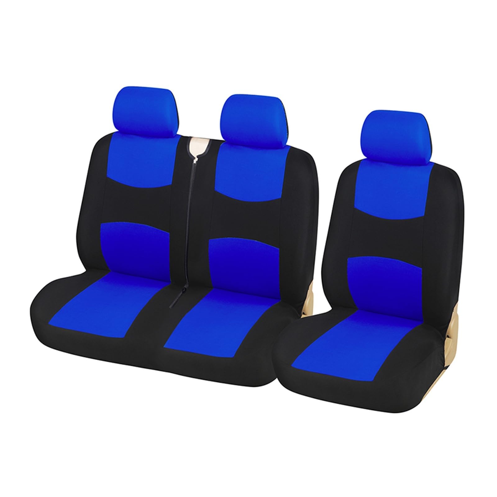 Fundas De Asiento 1+2 Negro Camión/Van Universal Coche Protector Funda Asiento Coche