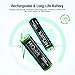 HiQuick 8-Bay Smart Charger with AA AAA Rechargeable Battery, 4 X 2800mAh AA & 4 X1100mAh AAA Batteries – Fast Charging for Home Camera Devices