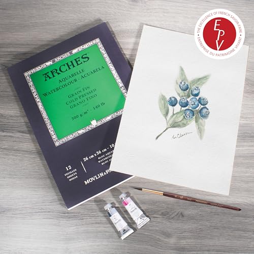 Arches A1795092 Watercolor Pad, Cold Press, 9X12 Inches, 12 Sheets - Professional Art Paper thumb #5