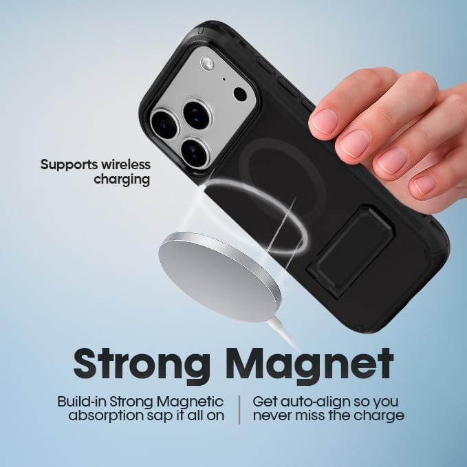 MOTIVE for iPhone 17 Pro Case with Belt Clip, Rugged Dual-Layer, Shockproof 17 iPhone Pro Holster case Belt Clip, Slim Wireless Charging Compatible, Durable Kickstand, 6.3” | Ranger v2 Series - Image 3