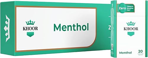 Vista 31 de KHOOR Cigarrillos de mentol a base de hierbas, 2 paquetes de sabor a mentol, alternativa satisfactoria para fumadores que buscan una alternativa