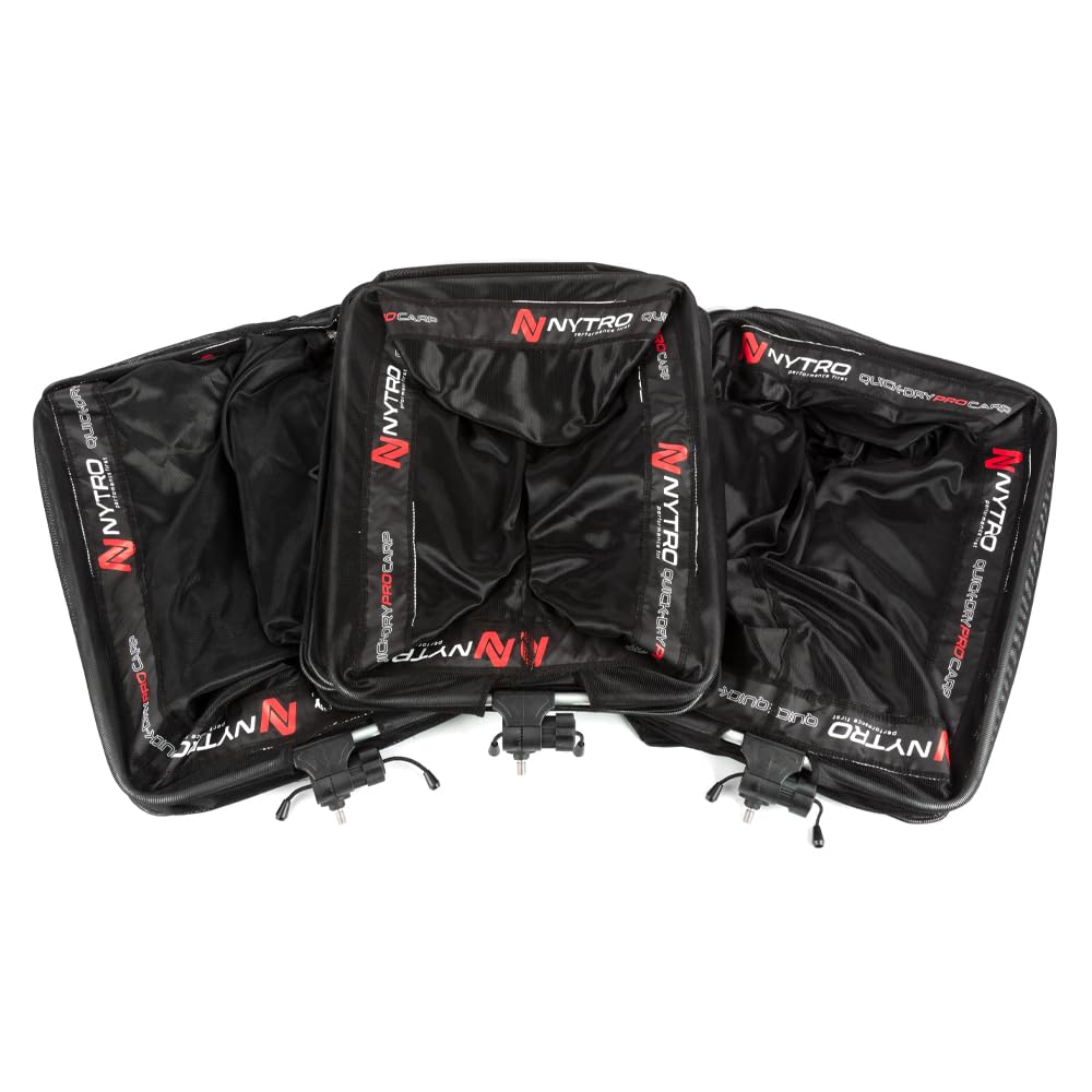 NYTRO Commercial Carp Keepnet 3.0m Value Pack | x3 Nets | 50cm x 40cm | Quick Dry | Carp Friendly Mesh | 2 Pull Through Straps | Double Universal Screw Thread | Adjustable Tilt | Code 20900034