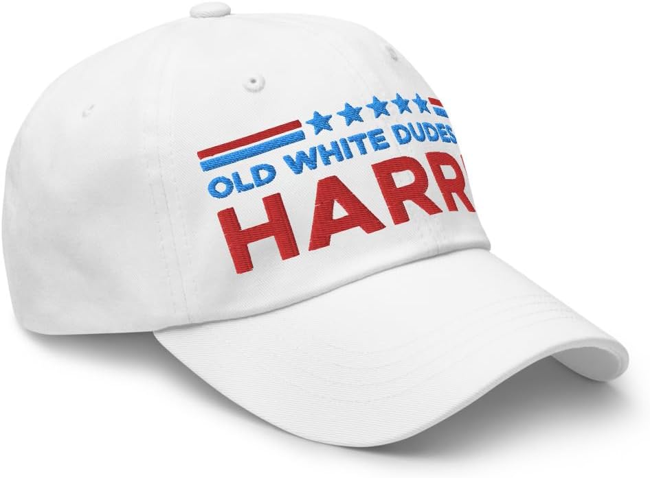 Hogue WS LLC Old White Dudes for Harris Hat (Embroidered Dad Cap) Old White Males for Harris Hat