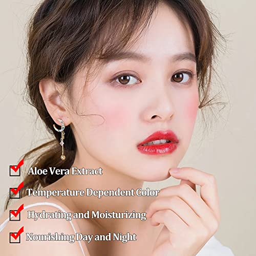 Color Changing Lipstick, Tinted Lip Balm Ph Color Change Jelly Lipstick, Aloe Waterproof & Long Lasting Lip Care Magic Lipstick, Nutritious & Moisturizer Temperature Change Mood Lipstick For Women #TOP1