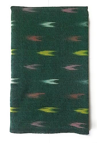 Image of Cotton Pochampally ikat unstitched blouse, Kurthi, long frock fabric material for women (1 meter, 2 meters & 3 meters)