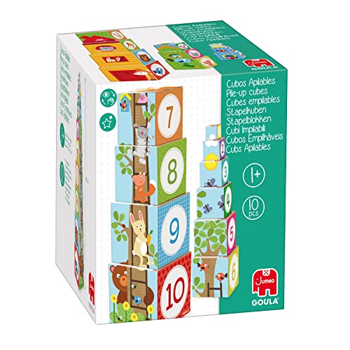 Goula - Cubos apilables bosque, Juego de apilar a partir de 1 año Cover