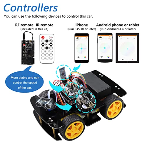 Freenove 4WD Car Kit with RF Remote with Arduino IDE), Line